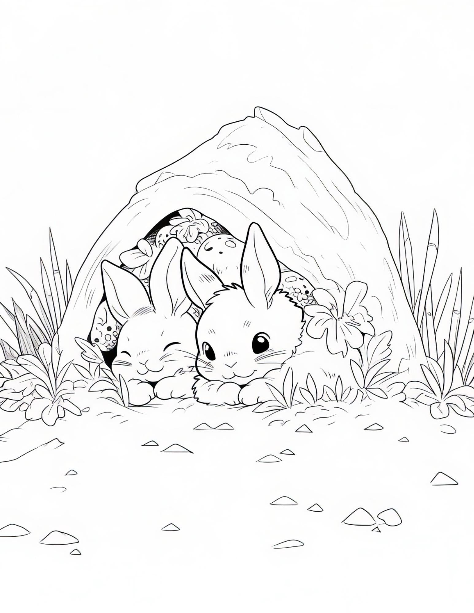 Cozy Animal Coloring Book | 25-Page Canva Template for Kids & Adults | Adorable Animal-Themed Coloring Pages | Digital Download - Social Canvas