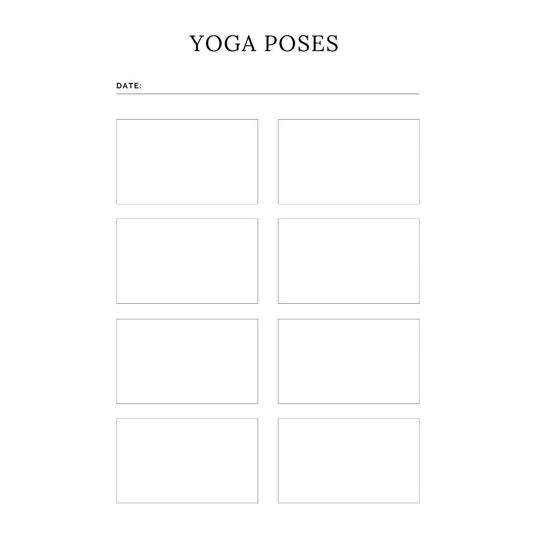 Yoga Journal Canva Template | Printable Yoga Planner | Yoga Practice Log | Meditation Tracker | Digital Download - Social Canvas