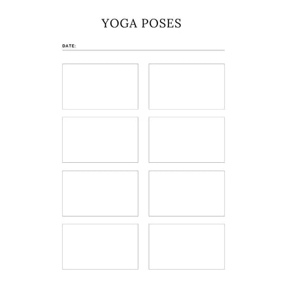 Yoga Journal Canva Template | Printable Yoga Planner | Yoga Practice Log | Meditation Tracker | Digital Download - Social Canvas