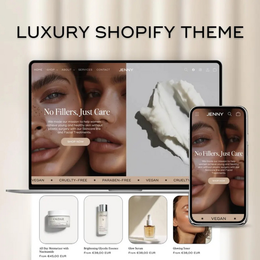 Luxury Shopify Theme – 'Jenny' Responsive Template for Fashion & Beauty Stores
