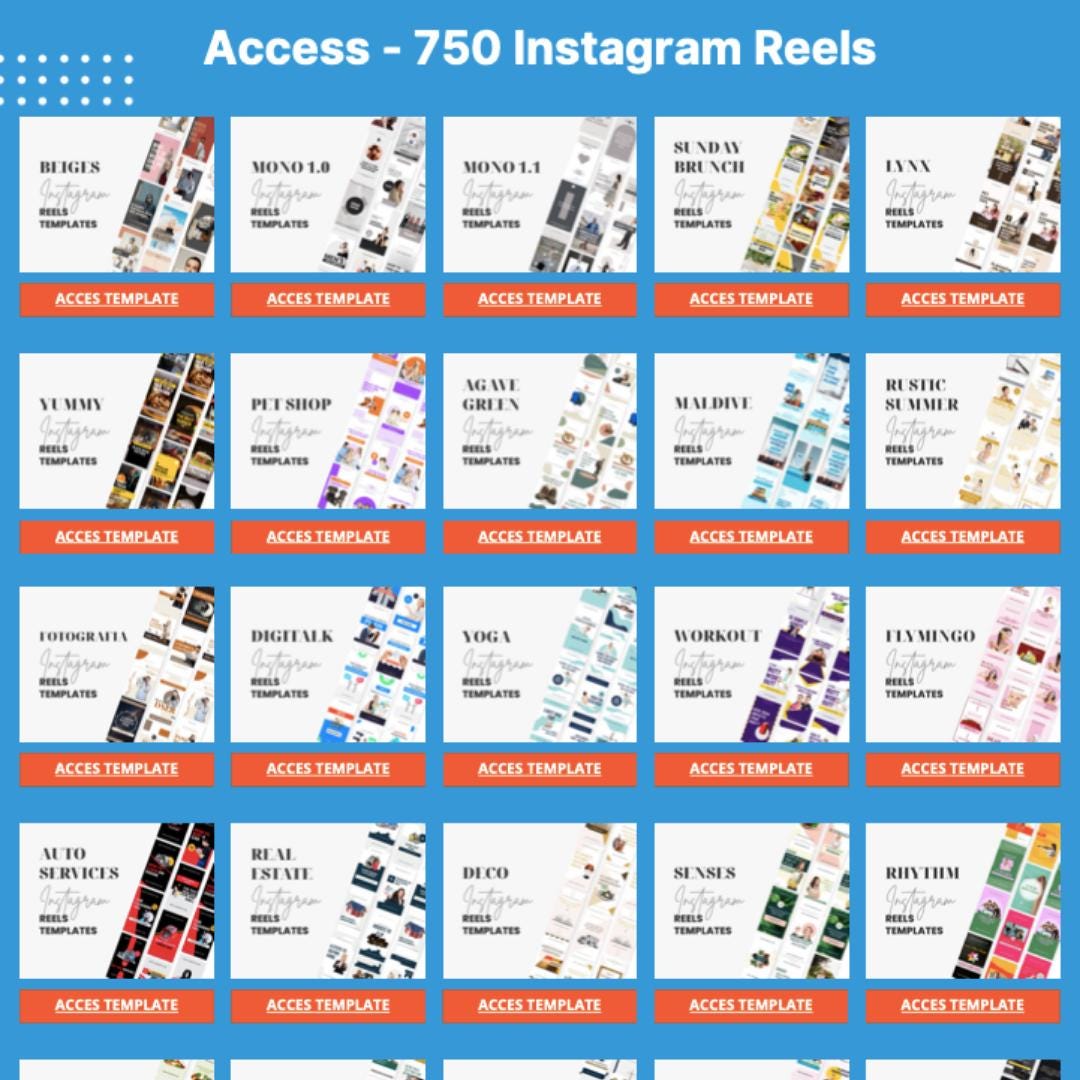 8400+ Social Media Canva Template Bundle | Instagram, Reels, Stories, Carousels & More | Editable Canva Templates with PLR - Social Canvas