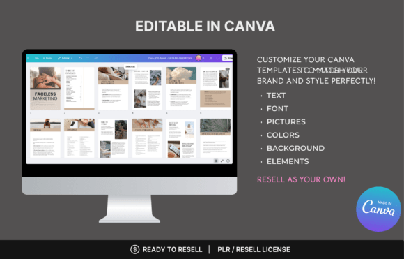 20 PLR Business Book Bundle – Editable Canva Templates for Digital Product Sellers - Social Canvas