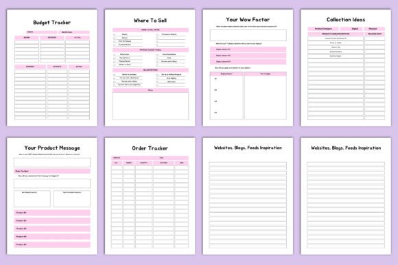 2025 Craft Business Planner – Editable Canva Template for Handmade Entrepreneurs - Social Canvas