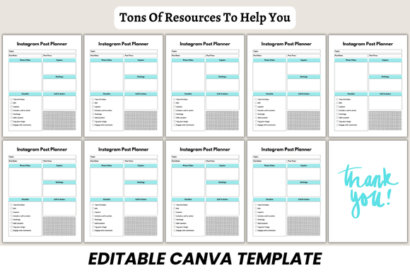 Canva Instagram Content Planner 2025 – Schedule & Plan Posts with Ease (MRR) - Social Canvas