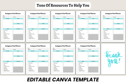 Canva Instagram Content Planner 2025 – Schedule & Plan Posts with Ease (MRR) - Social Canvas