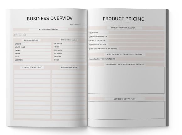 2025 Small Business Planner – 74-Page Canva Template for Entrepreneurs & Coaches - Social Canvas