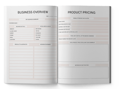 2025 Small Business Planner – 74-Page Canva Template for Entrepreneurs & Coaches - Social Canvas