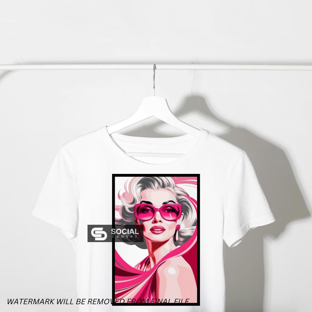 Pink Retro Glam Icons | 30+ Digital PNG Files | Stylish Sunglasses Fashion Artwork for Prints, Crafts, and Digital Design - Social Canvas