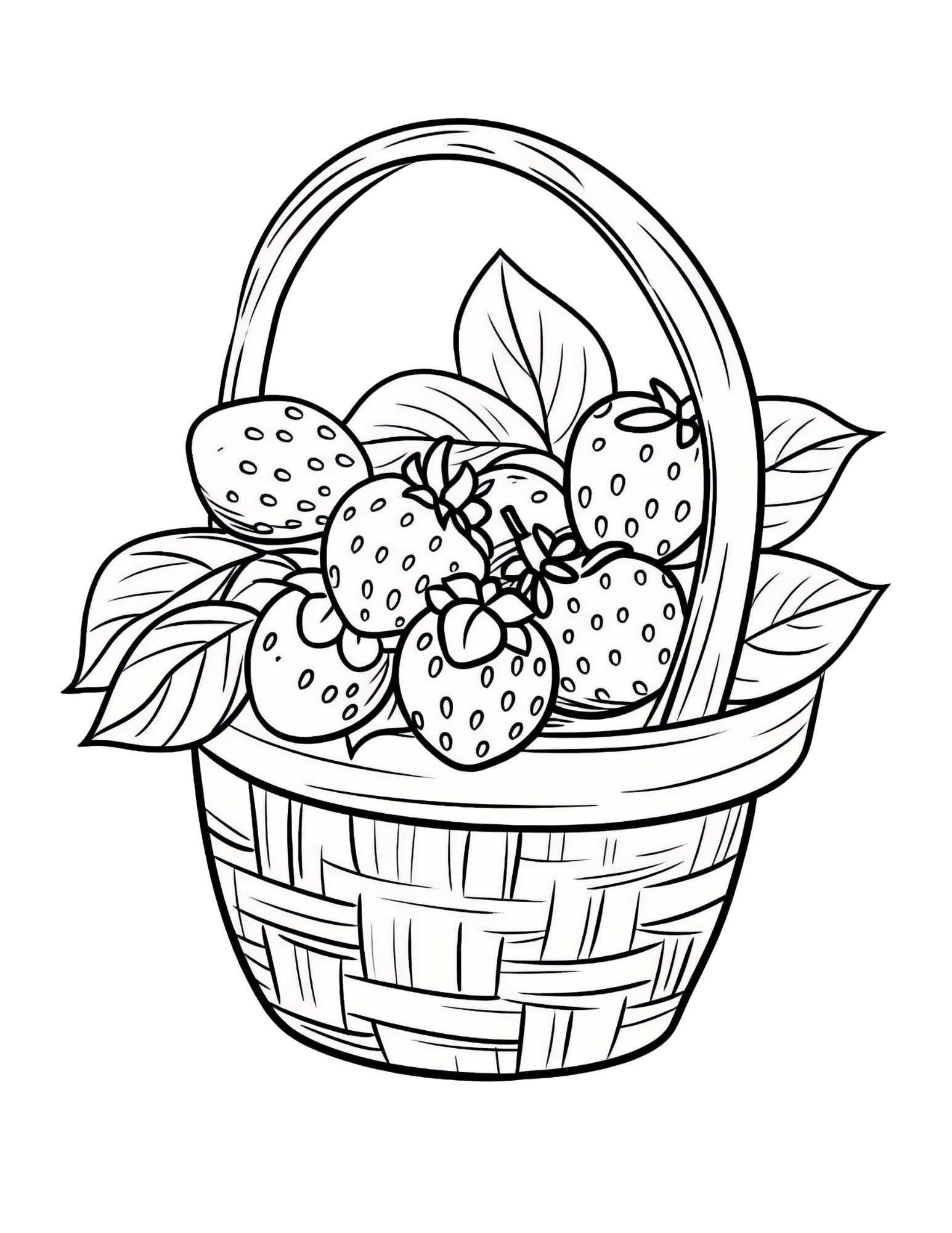 Berry First Coloring Book | 25-Page Canva Template for Kids & Adults | Fun Fruit-Themed Coloring Pages | Digital Download - Social Canvas
