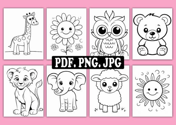 290 Bold and Easy Coloring Pages - KDP - Social Canvas