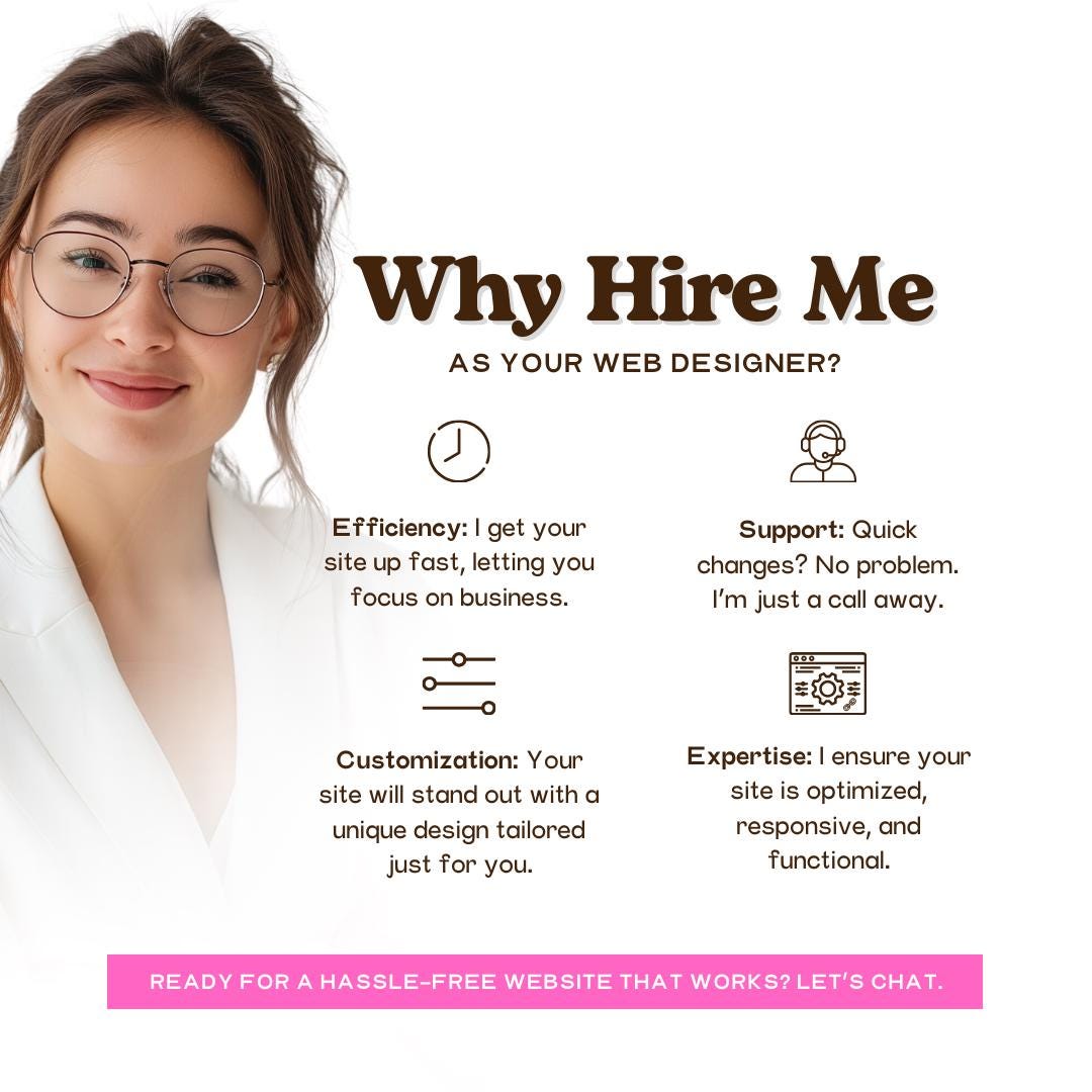 Website Designer Social Media Canva Templates | Web Design Marketing Kit| Editable Canva Templates | Instant Download - Social Canvas