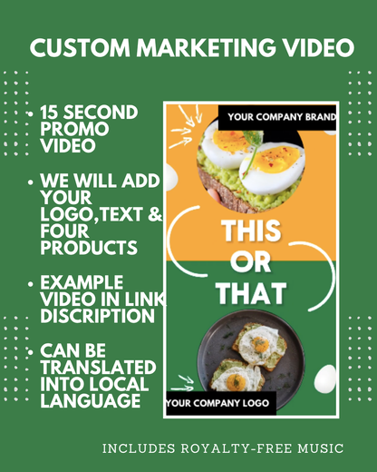 15 Second | Product Showcase Video | Custom-Made For You | 15-Second Sale Promo for Social Media |