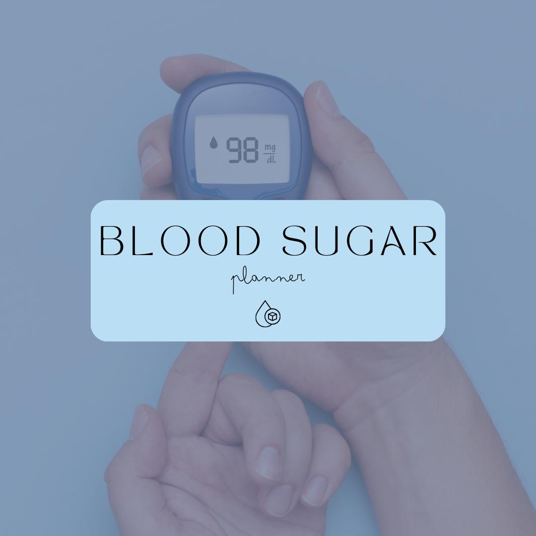 Blood Sugar Planner Canva Template | Printable Diabetes Log | Glucose Tracker and Health Journal | Medication and Meal Log - Social Canvas