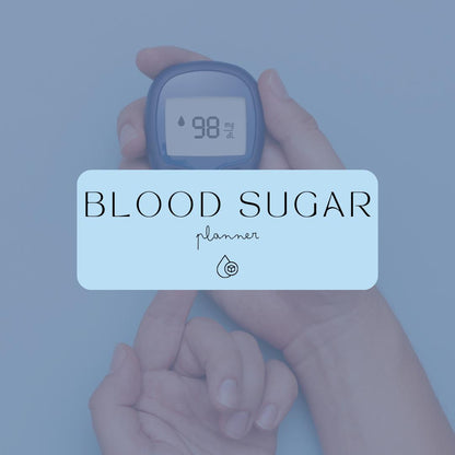 Blood Sugar Planner Canva Template | Printable Diabetes Log | Glucose Tracker and Health Journal | Medication and Meal Log - Social Canvas