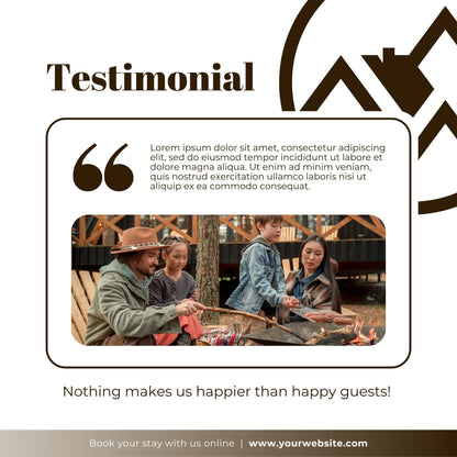 24 Vacation Rental Social Media Templates | Editable Canva Templates | Airbnb, Travel, and Hospitality Marketing | Instant Download - Social Canvas