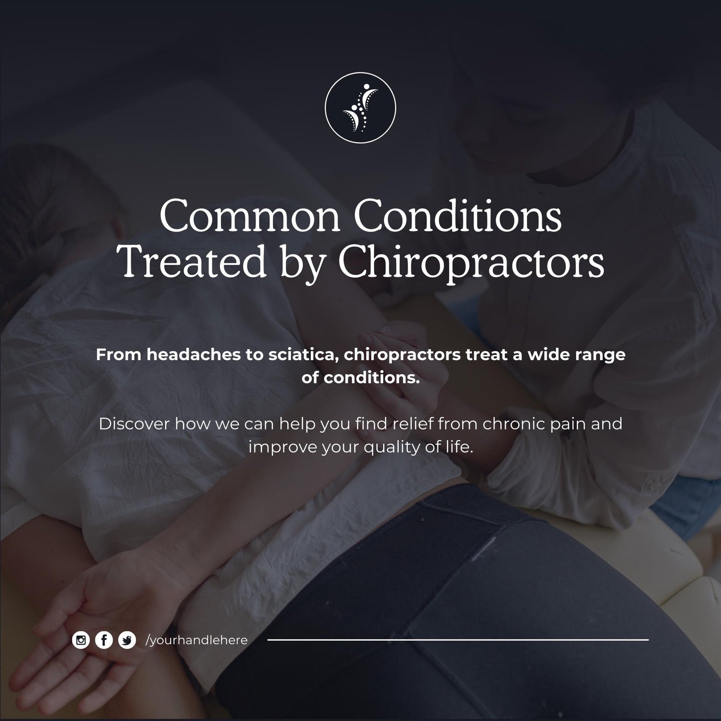 60 Chiropractor Social Media Templates | Editable Canva Templates | Chiropractic Care, Wellness and Health Marketing | Instant Download - Social Canvas