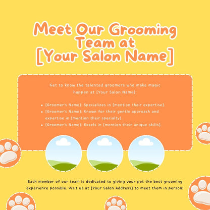 30 Pet Grooming Social Media Templates | Pet Care, Dog Grooming & Salon Marketing | Social Media Planner, Analytics Guide - Social Canvas