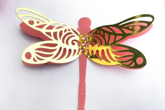 3D Layered Dragonflies and Butterflies - Social Canvas