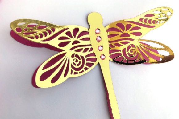 3D Layered Dragonflies and Butterflies - Social Canvas