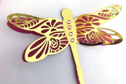 3D Layered Dragonflies and Butterflies - Social Canvas