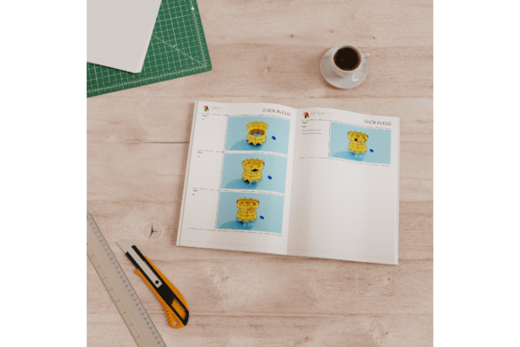 3D Papercraft Chick in Egg - Social Canvas