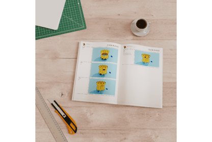 3D Papercraft Chick in Egg - Social Canvas