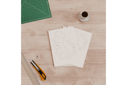 3D Papercraft Chick in Egg - Social Canvas