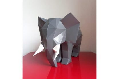 3D Papercraft Elephant - Social Canvas