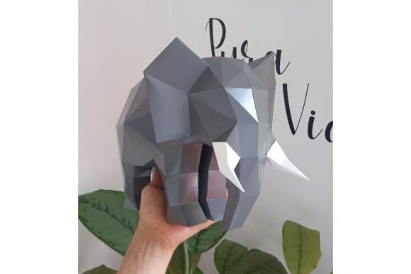 3D Papercraft Elephant - Social Canvas