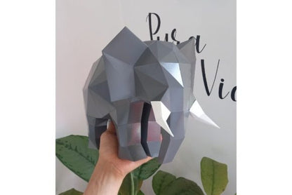 3D Papercraft Elephant - Social Canvas