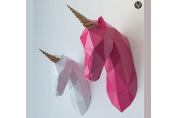 3D Papercraft Unicorn SVG – DIY Paper Sculpture Cutting File (MRR) - Social Canvas