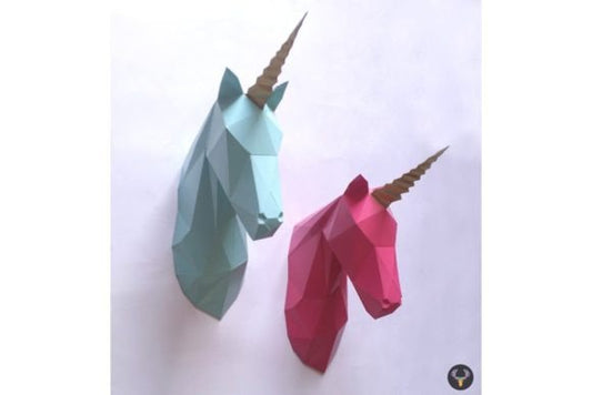 3D Papercraft Unicorn SVG – DIY Paper Sculpture Cutting File (MRR) - Social Canvas