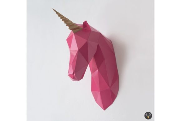 3D Papercraft Unicorn SVG – DIY Paper Sculpture Cutting File (MRR) - Social Canvas