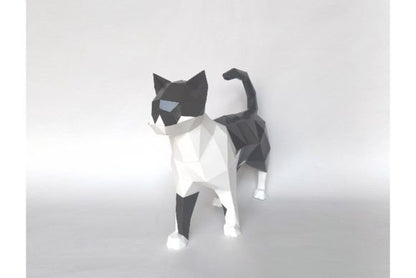 3D Papercraft Walking Cat - Social Canvas