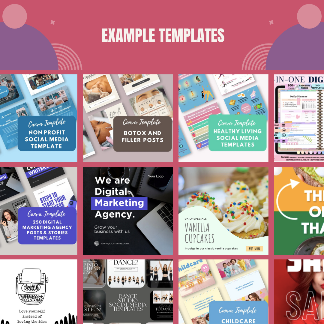 Complete Digital Marketing Course + Digital Products Bundle – Learn, Launch, and Grow Your Online Income with PLR, MRR & DFY Content - Social Canvas