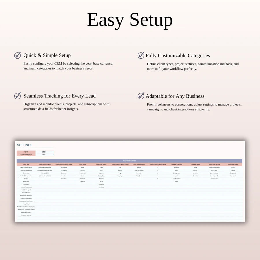 All-in-One Small Business Spreadsheet Bundle (MRR) - Social Canvas