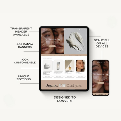 Luxury Shopify Theme – 'Jenny' Responsive Template for Fashion & Beauty Stores