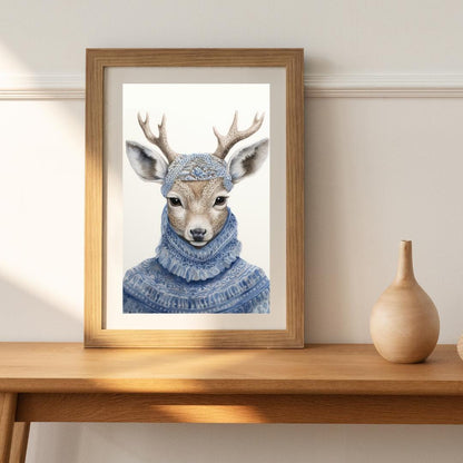 5 Adorable Animal Hoodie PNG | Digital Download for Print on Demand | Woodland Creatures in Cozy Sweaters - Social Canvas