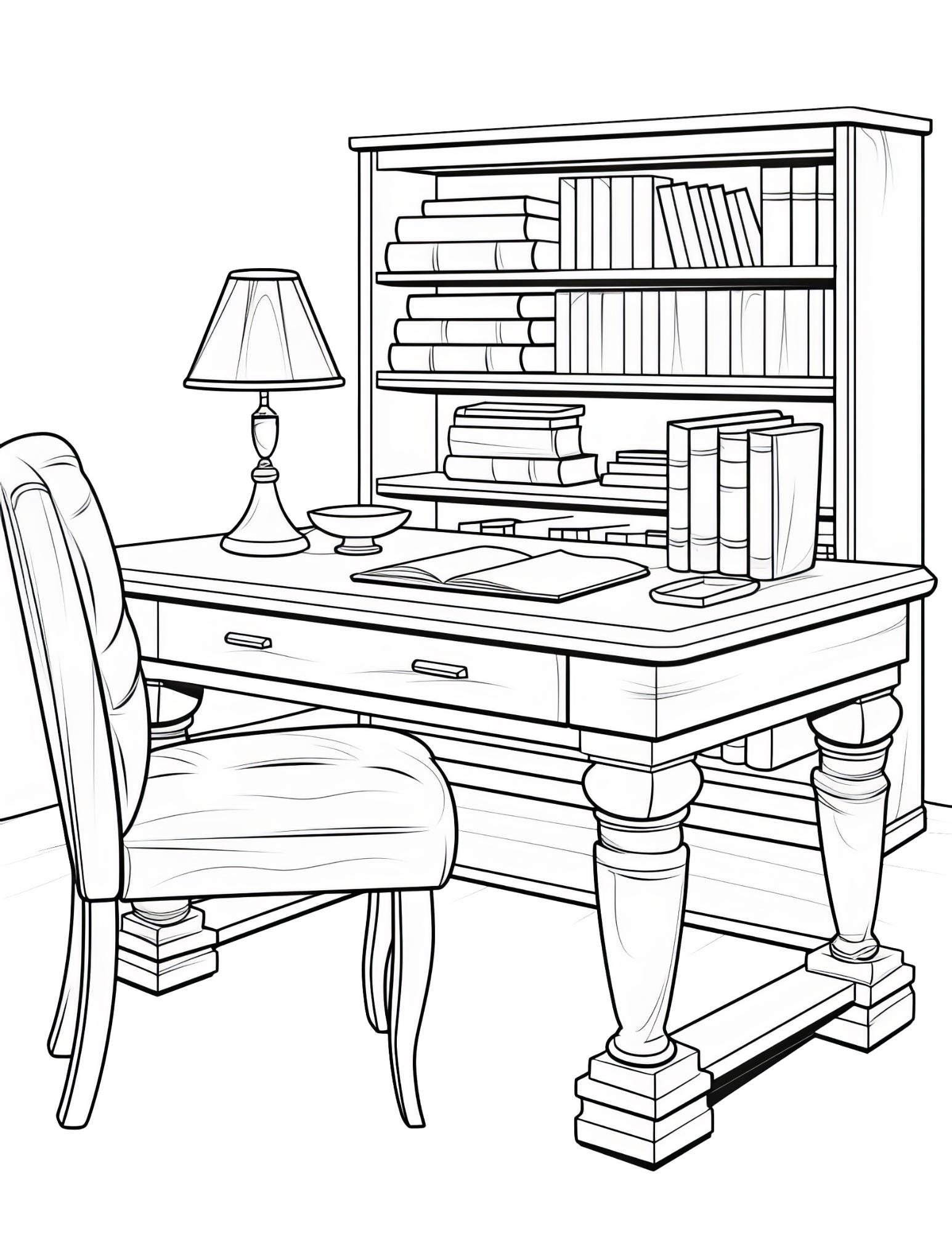 Bookstore Coloring Book | 26-Page Canva Template for Book Lovers & Creative Minds | Cozy Literary-Themed Coloring Pages | Digital Download - Social Canvas