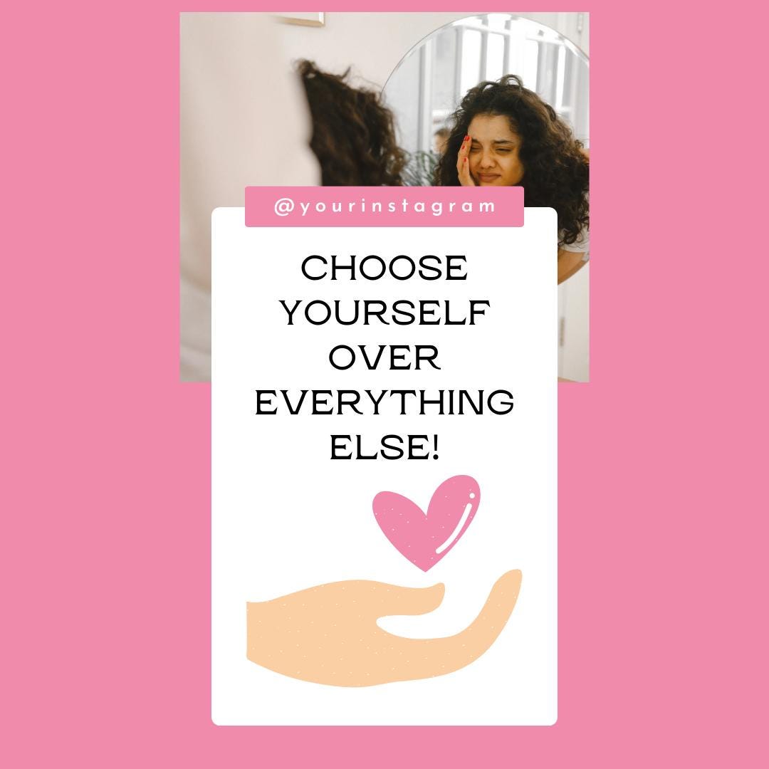 Mental Health Instagram Story | Self-Care | Inspirational and Mindfulness Posts | Social Media Planner| Analytics Guide - Social Canvas