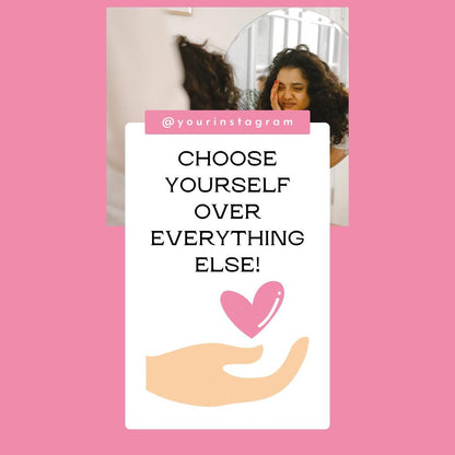 Mental Health Instagram Story | Self-Care | Inspirational and Mindfulness Posts | Social Media Planner| Analytics Guide - Social Canvas