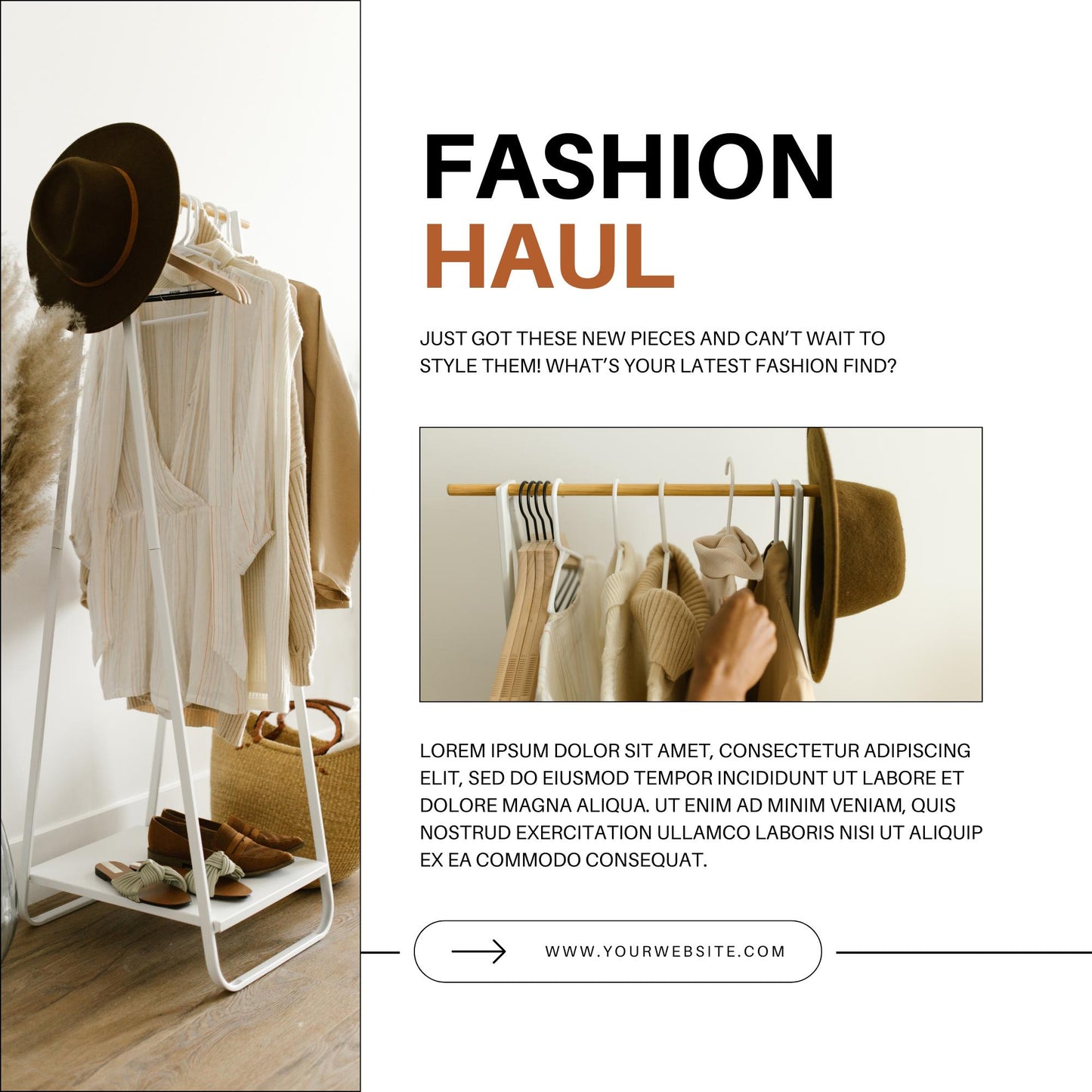 30 Fashion Instagram Post Templates | Editable Canva Templates | Outfit Inspo, Hauls & Trendy Social Media Graphics | Instant Download - Social Canvas