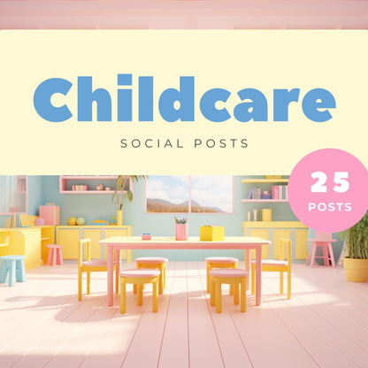 Childcare Social Media Canva Templates | Daycare and Preschool Marketing Kit | Social Media Planner, Analytics Guide - Social Canvas