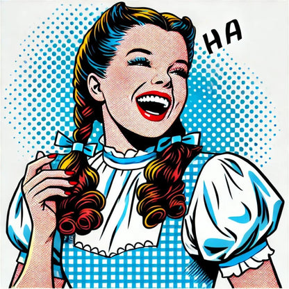 Original Wizard of Oz Inspired Artwork Set of 5 | Red Shoes & Dorothy Dress PNG | Printable Digital Download for Print-on-Demand - Social Canvas