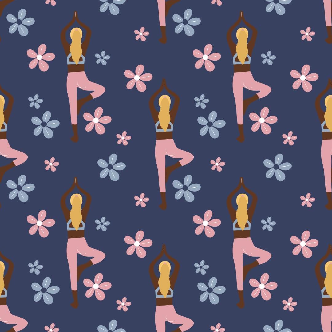 Yoga Vector Clipart Bundle | 72 Seamless Patterns and Elements | Digital Yoga Illustrations | Boho Yoga Graphics for Branding and Design - Social Canvas