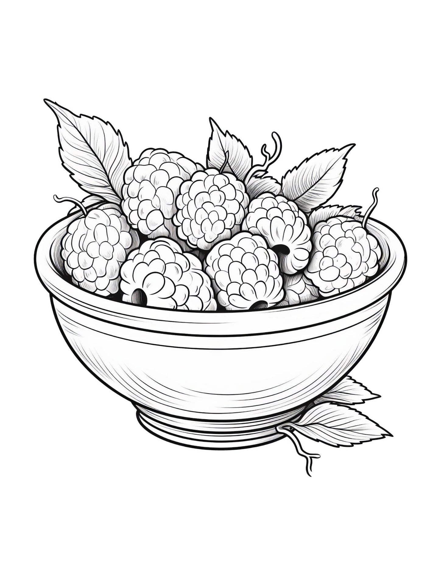 Berry First Coloring Book | 25-Page Canva Template for Kids & Adults | Fun Fruit-Themed Coloring Pages | Digital Download - Social Canvas