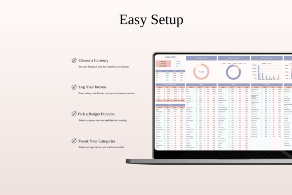 Personal Finance Budget Template – 45/30/20/5 Rule Tracker for Excel & Google Sheets - Social Canvas