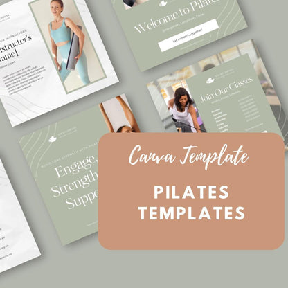 Pilates Social Media Templates | Editable Canva Templates | Fitness, Wellness & Studio Marketing Graphics | Instant Download - Social Canvas