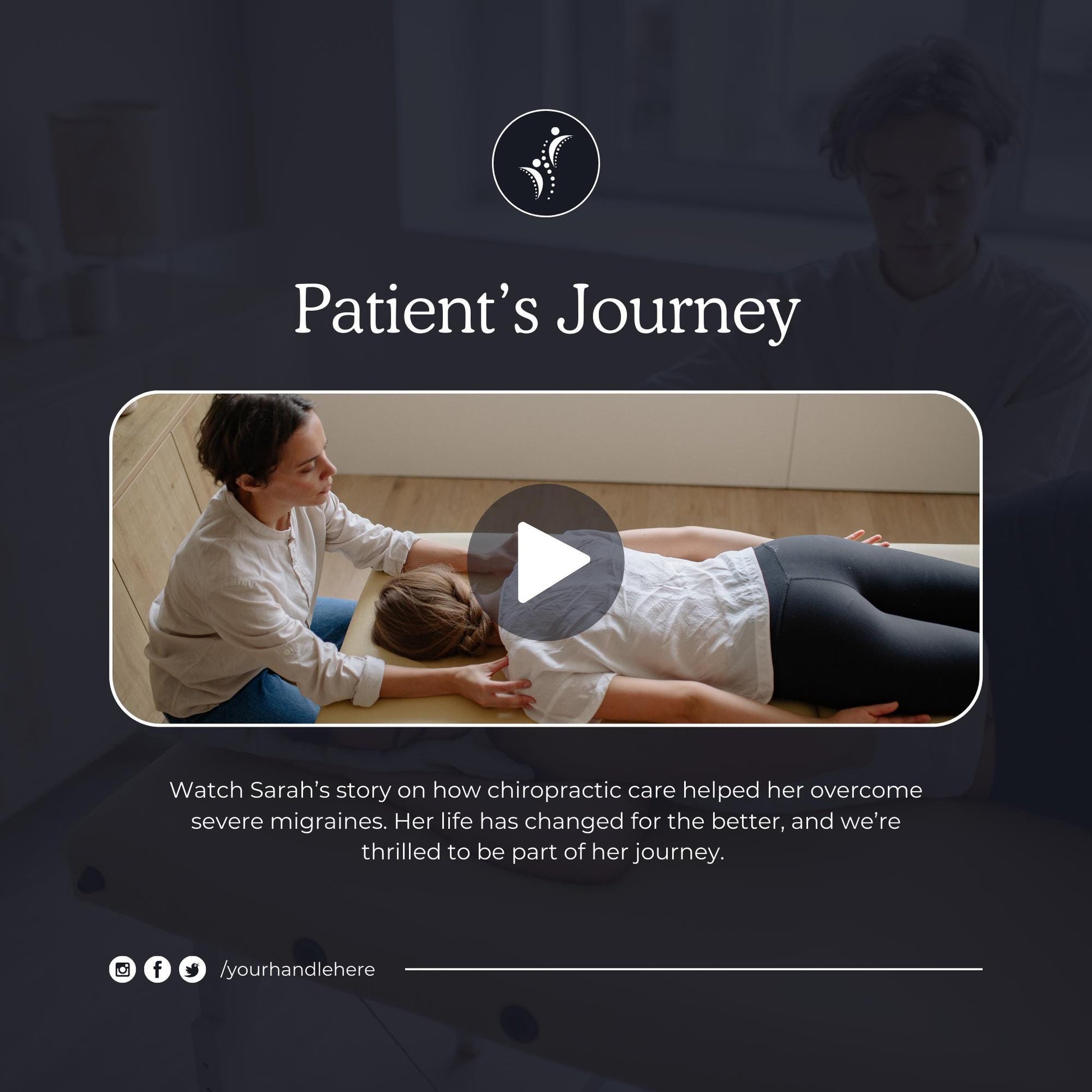 60 Chiropractor Social Media Templates | Editable Canva Templates | Chiropractic Care, Wellness and Health Marketing | Instant Download - Social Canvas