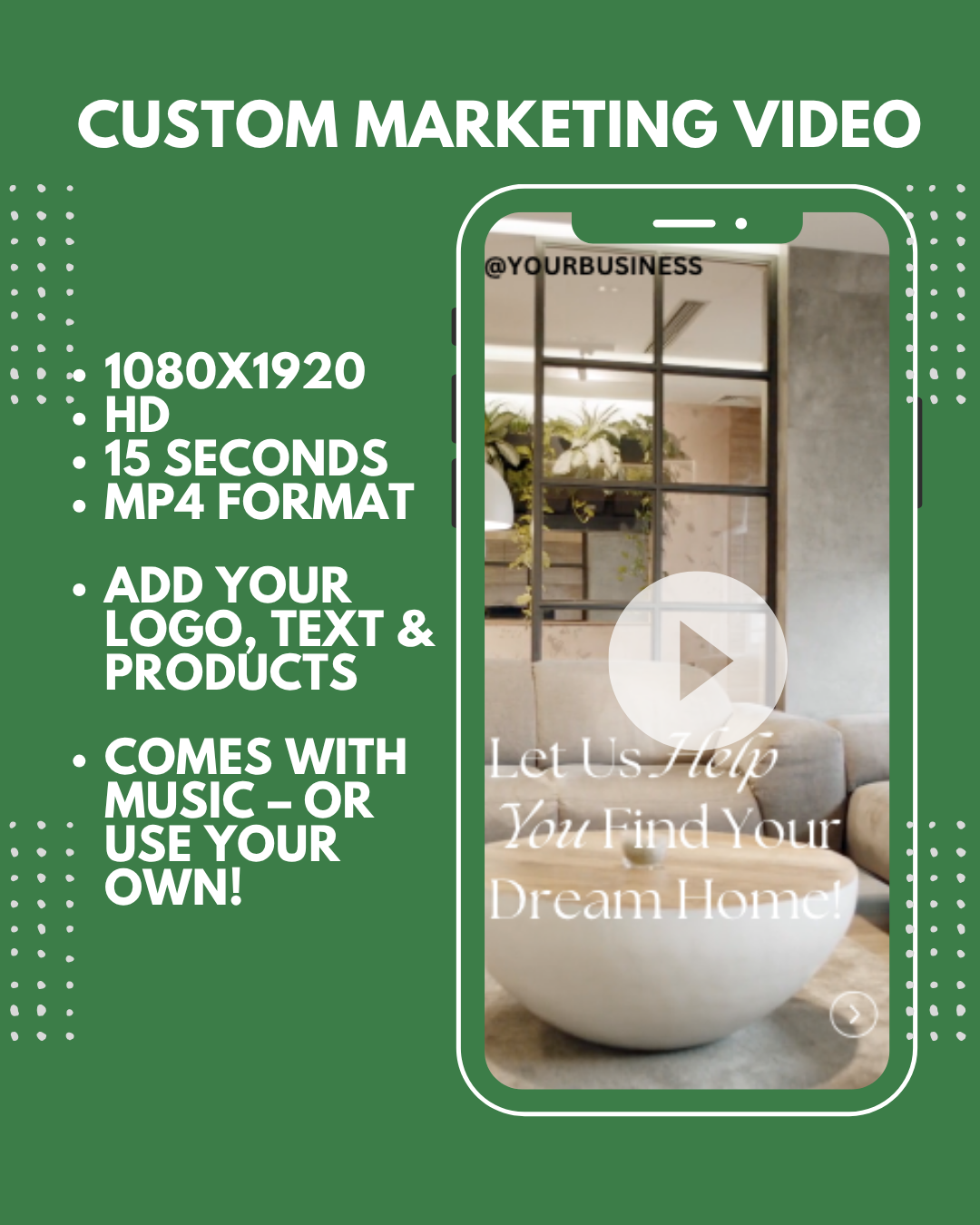 15 Second | Product Showcase Video | Custom-Made For You | 15-Second Sale Promo for Social Media |
